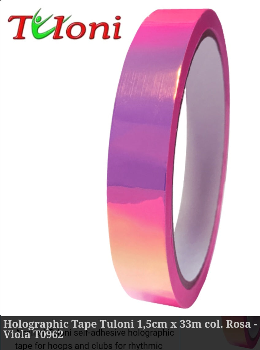 Tuloni Holographic Tapes 1.5cm x 33m ( Tapes for Hoops & Clubs)