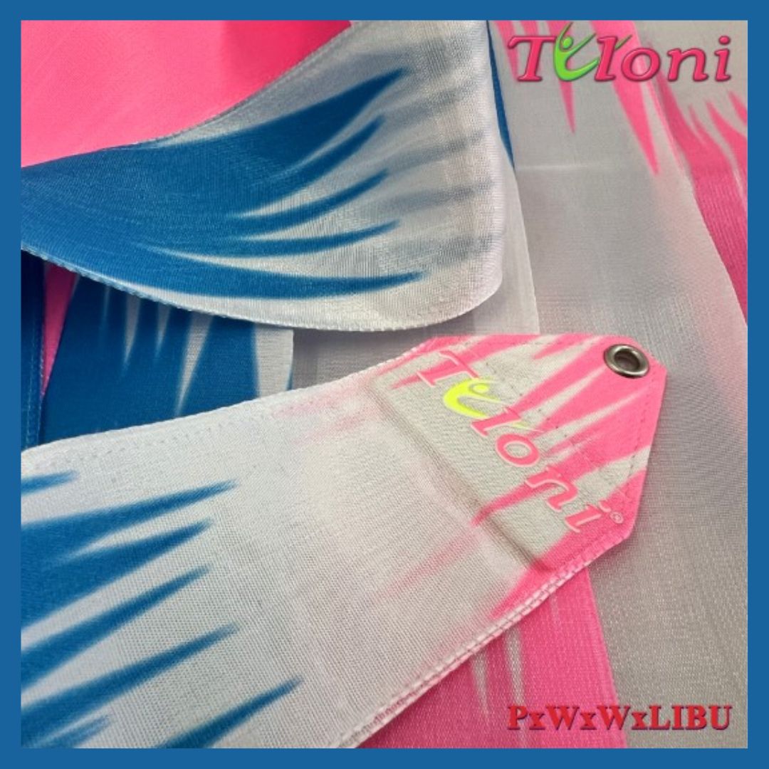 TULONI | Ribbon Tuloni mod. Zig-Zag col. Pink-White-White-Lt.Blue