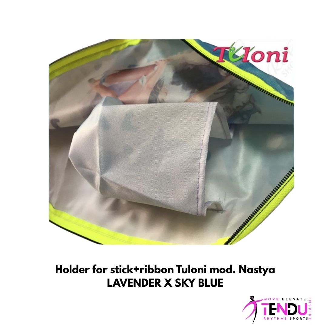 TULONI | Holder for stick+ribbon Tuloni mod. Nastya -LAVENDER x SKY BLUE