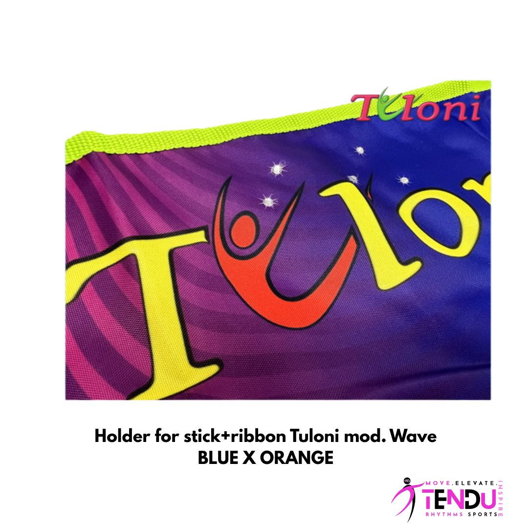 TULONI | Holder for stick+ribbon Tuloni mod. Wave - BLUE x ORANGE