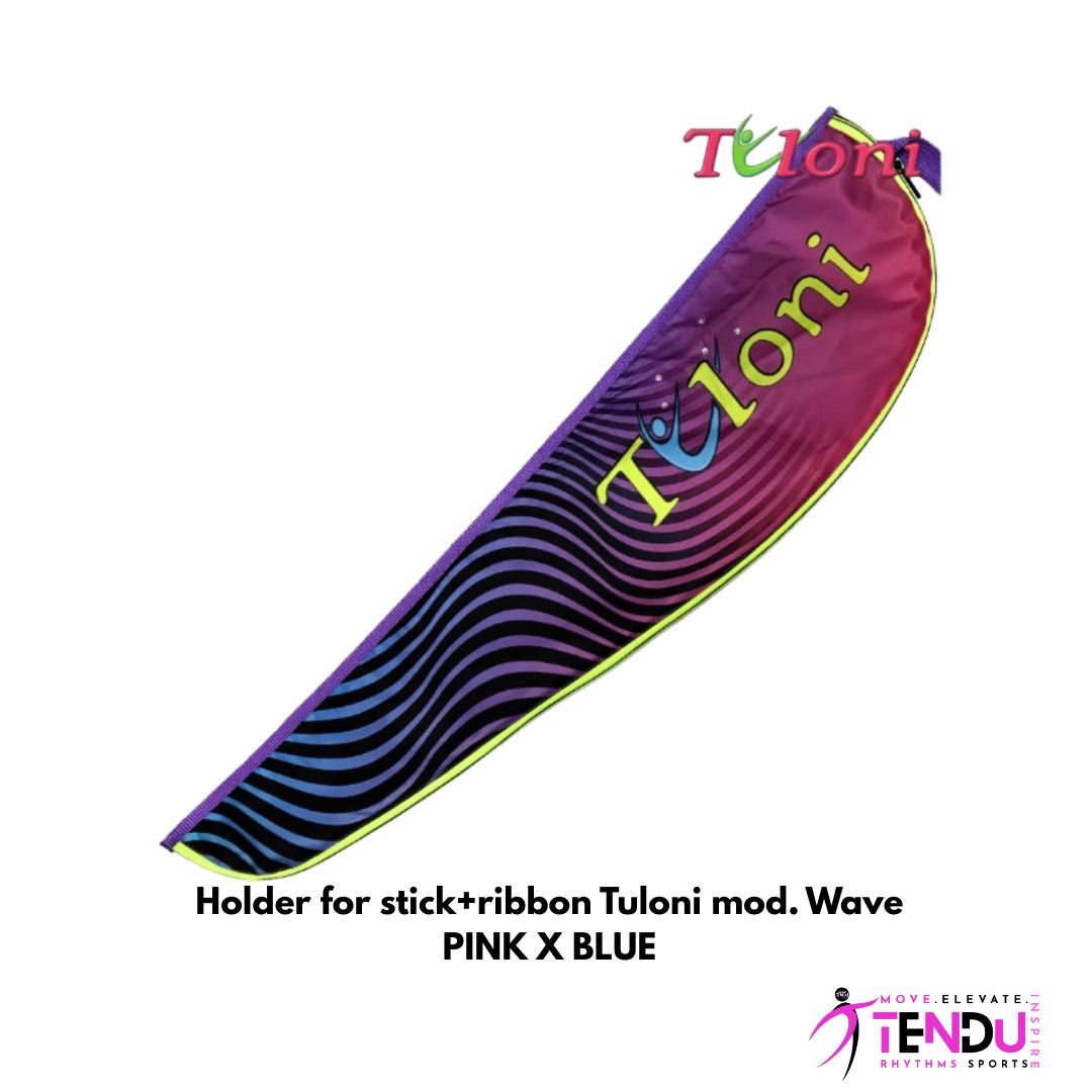 TULONI | Holder for stick+ribbon Tuloni mod. Wave - PINK X BLUE