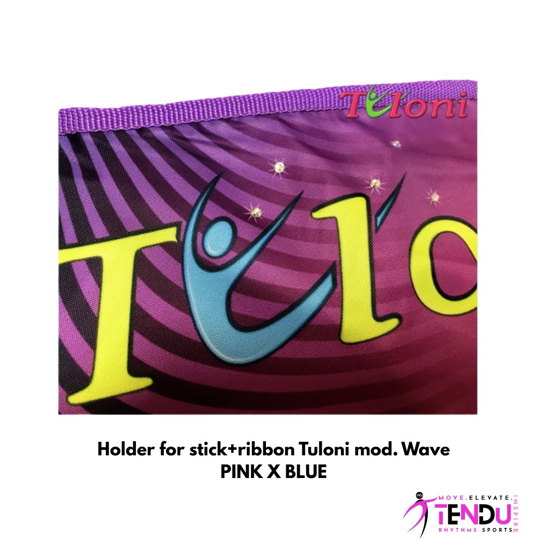 TULONI | Holder for stick+ribbon Tuloni mod. Wave - PINK X BLUE