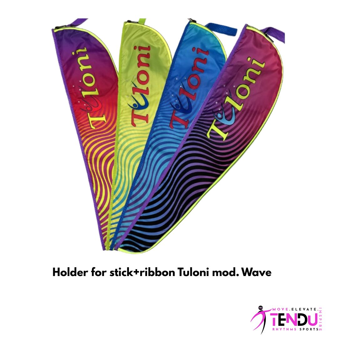 TULONI | Holder for stick+ribbon Tuloni mod. Wave - BLUE x ORANGE