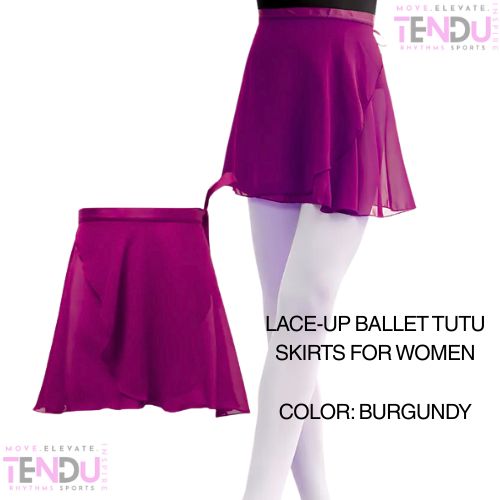 Lace-Up Ballet Dance Skirt for Women