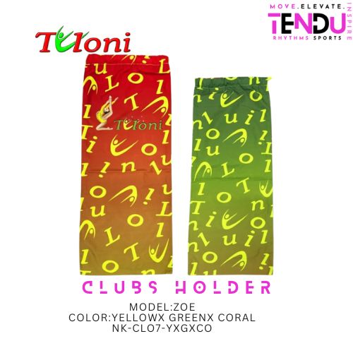 TULONI | Holder for clubs Tuloni mod. ZOE -YELLOW x GREEN x CORAL