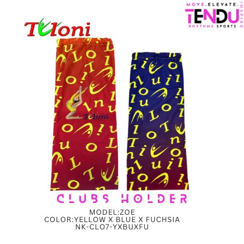 TULONI | Holder for clubs Tuloni mod. ZOE -YELLOW x BLUE x FUCHSIA