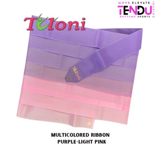 TULONI | Multicolored ribbon Tuloni Bi-col. Purple-Light Pink