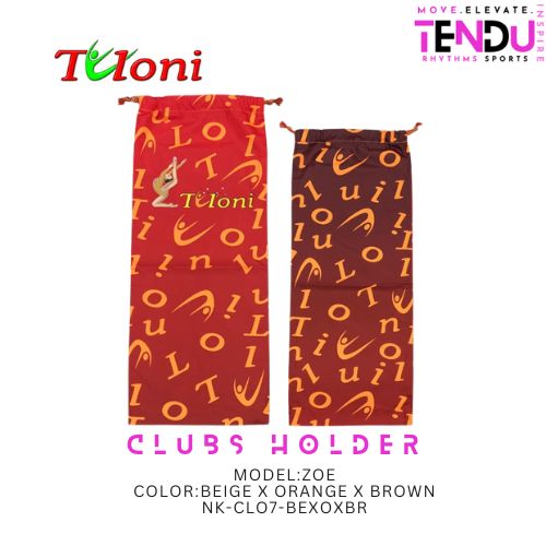 TULONI | Holder for clubs Tuloni mod. ZOE -BEIGE x ORANGE x BROWN