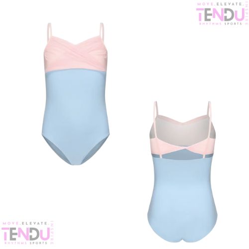 2-Tone  Pastel Color Ballet Leotard with Mesh