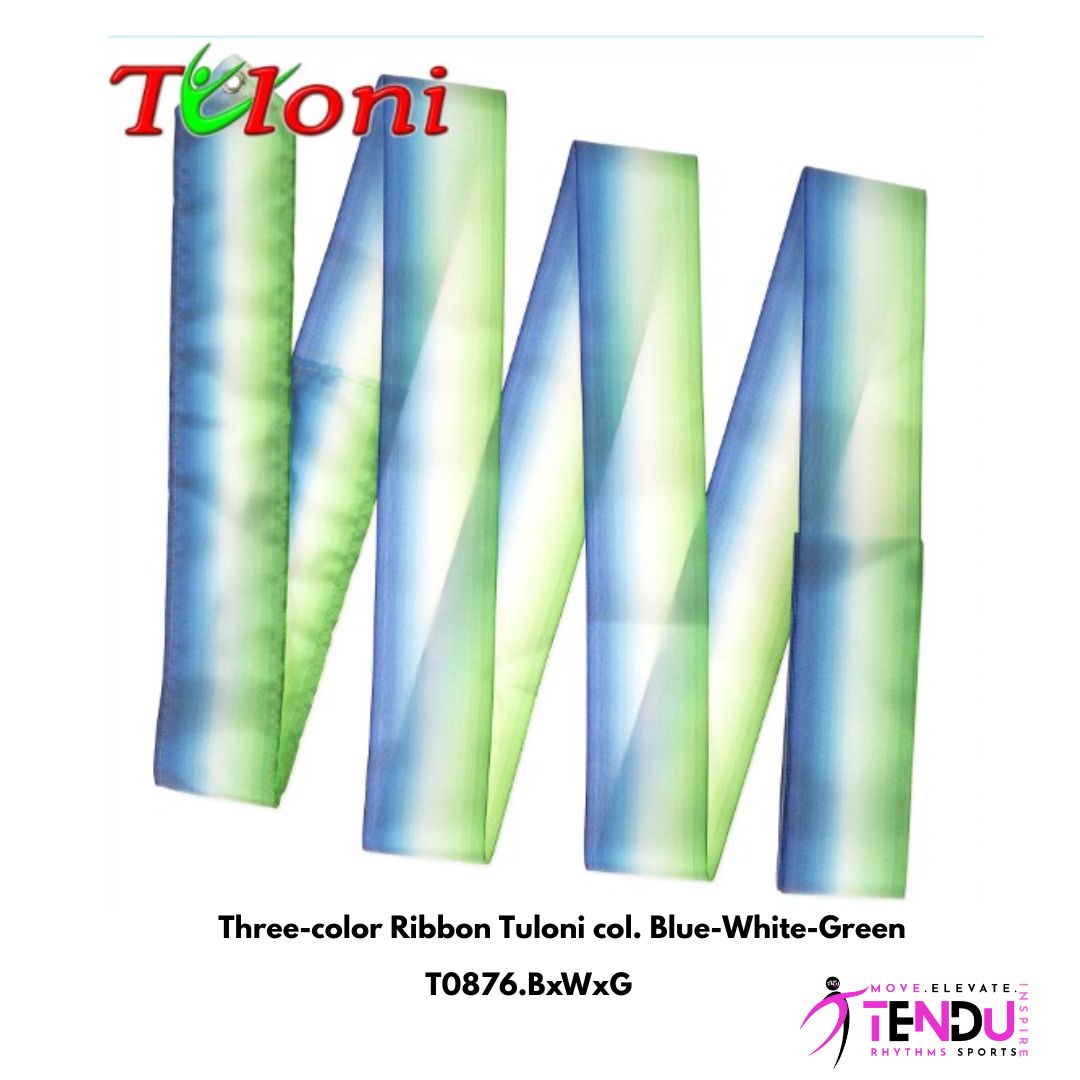 TULONI | Three-color Ribbon Tuloni col. Blue-White-Green