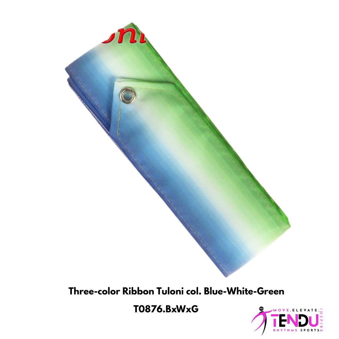 TULONI | Three-color Ribbon Tuloni col. Blue-White-Green