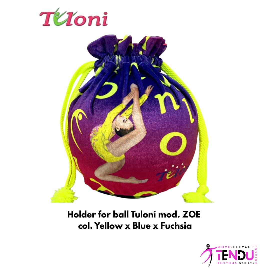TULONI | Holder for ball Tuloni mod. ZOE - YELLOW x BLUE x FUCHSIA