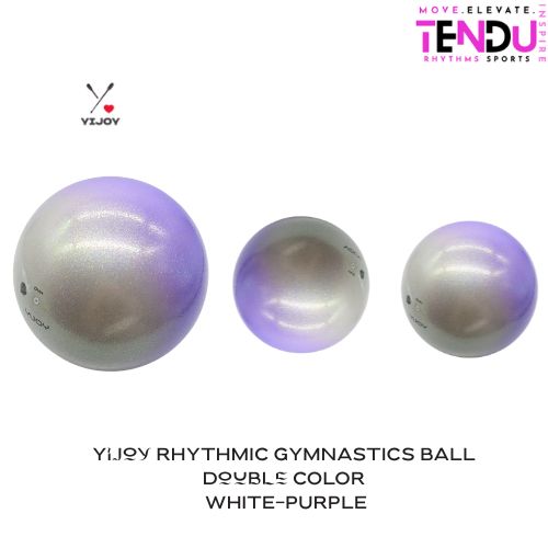 YIJOY| Ball mod. Double 18.5 cm FIG col. White-Purple