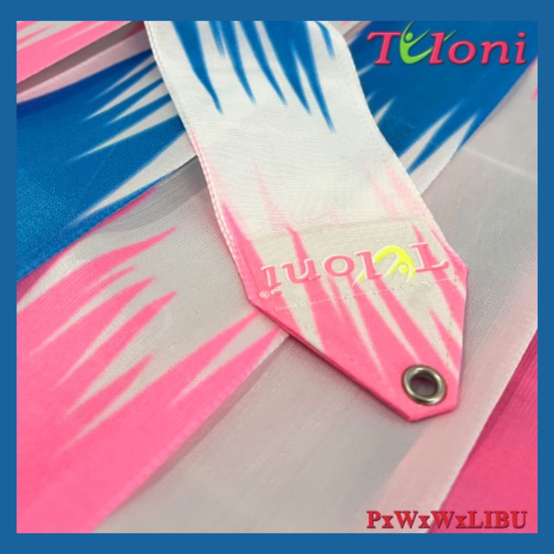 TULONI | Ribbon Tuloni mod. Zig-Zag col. Pink-White-White-Lt.Blue