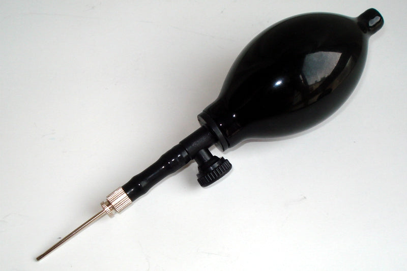 TULONI | Ball rubber mini inflator 18 cm with Valve col. Black