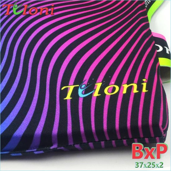 TULONI| Back Protection Cushion Tuloni mod. Wave s. 37x25x2 cm col Pink x Blue