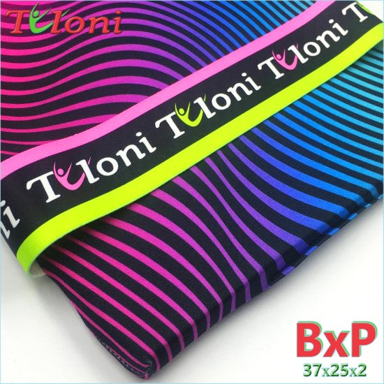 TULONI| Back Protection Cushion Tuloni mod. Wave s. 37x25x2 cm col Pink x Blue