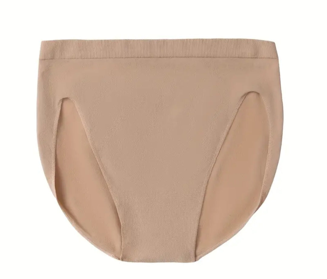 Undergarment High-Cut Underpants - Nude