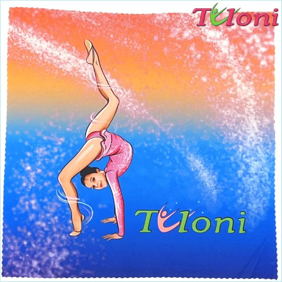 TULONI | Towel for a ball Tuloni mod. Nika -BLUE X ORANGE