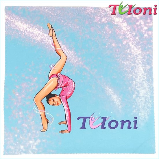 TULONI | Towel for a ball Tuloni mod. Nika -LIGHT BLUE x LIGHT PINK