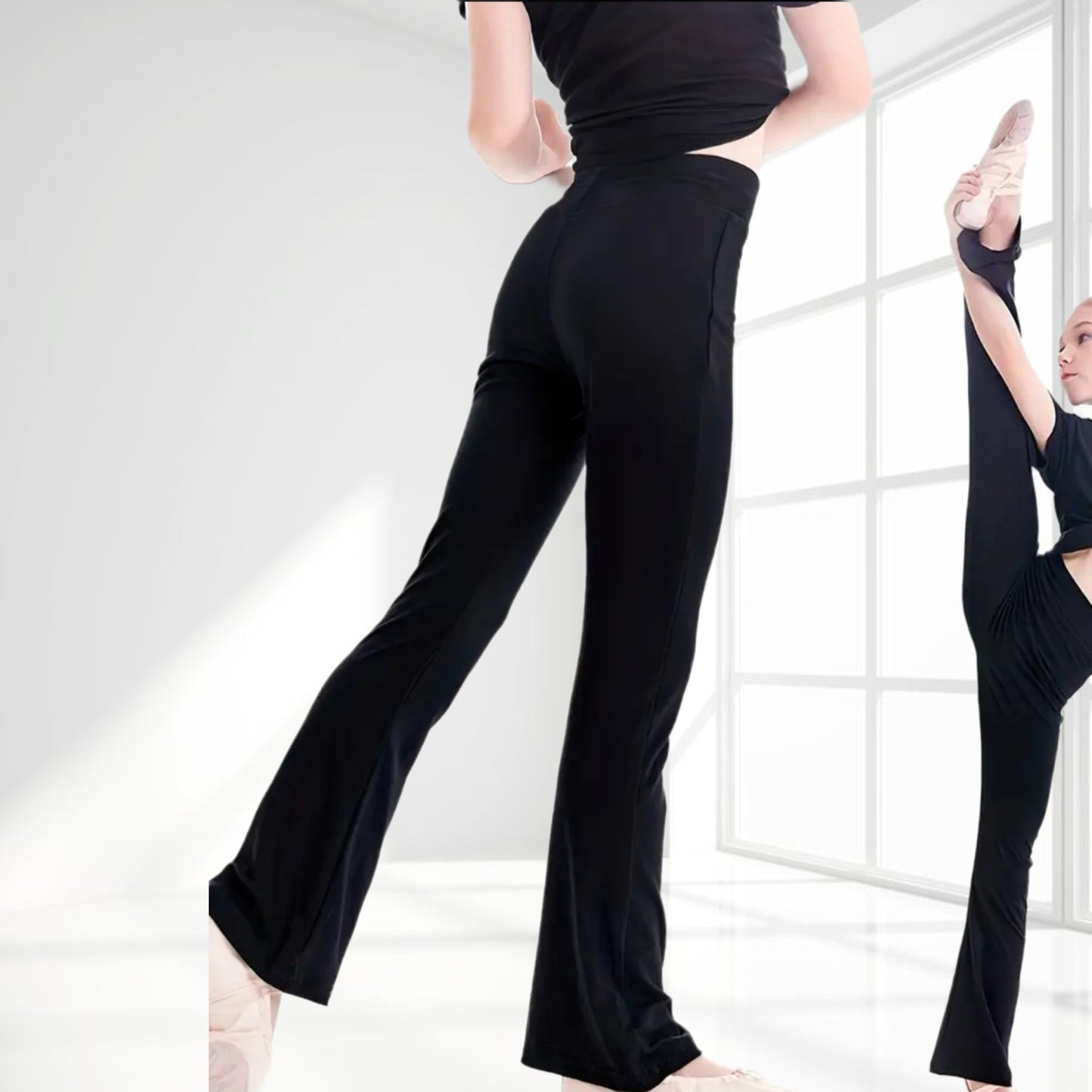 Ballet Flared Pants - Black