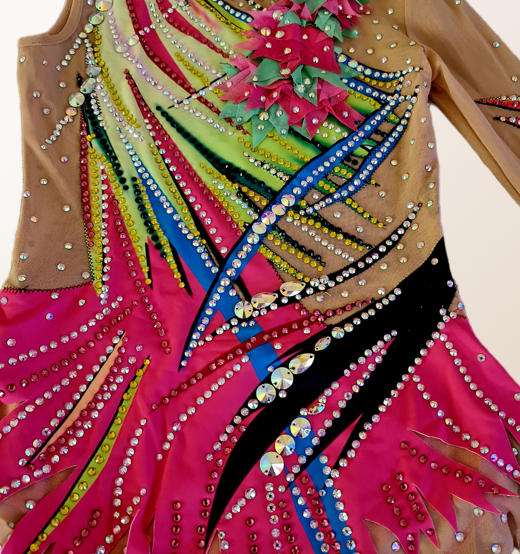 Flame Blossom – Rhythmic Gymnastics Leotard
