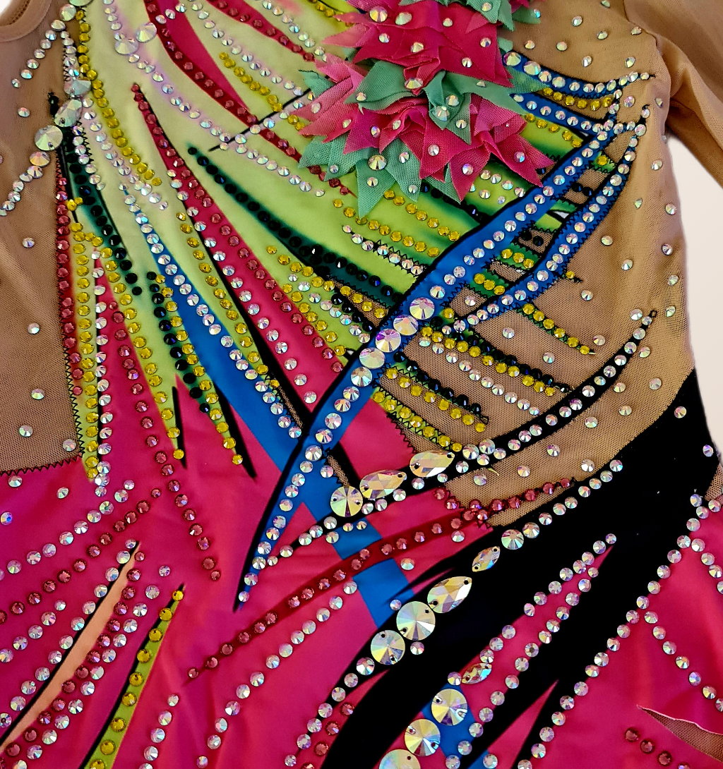 Flame Blossom – Rhythmic Gymnastics Leotard