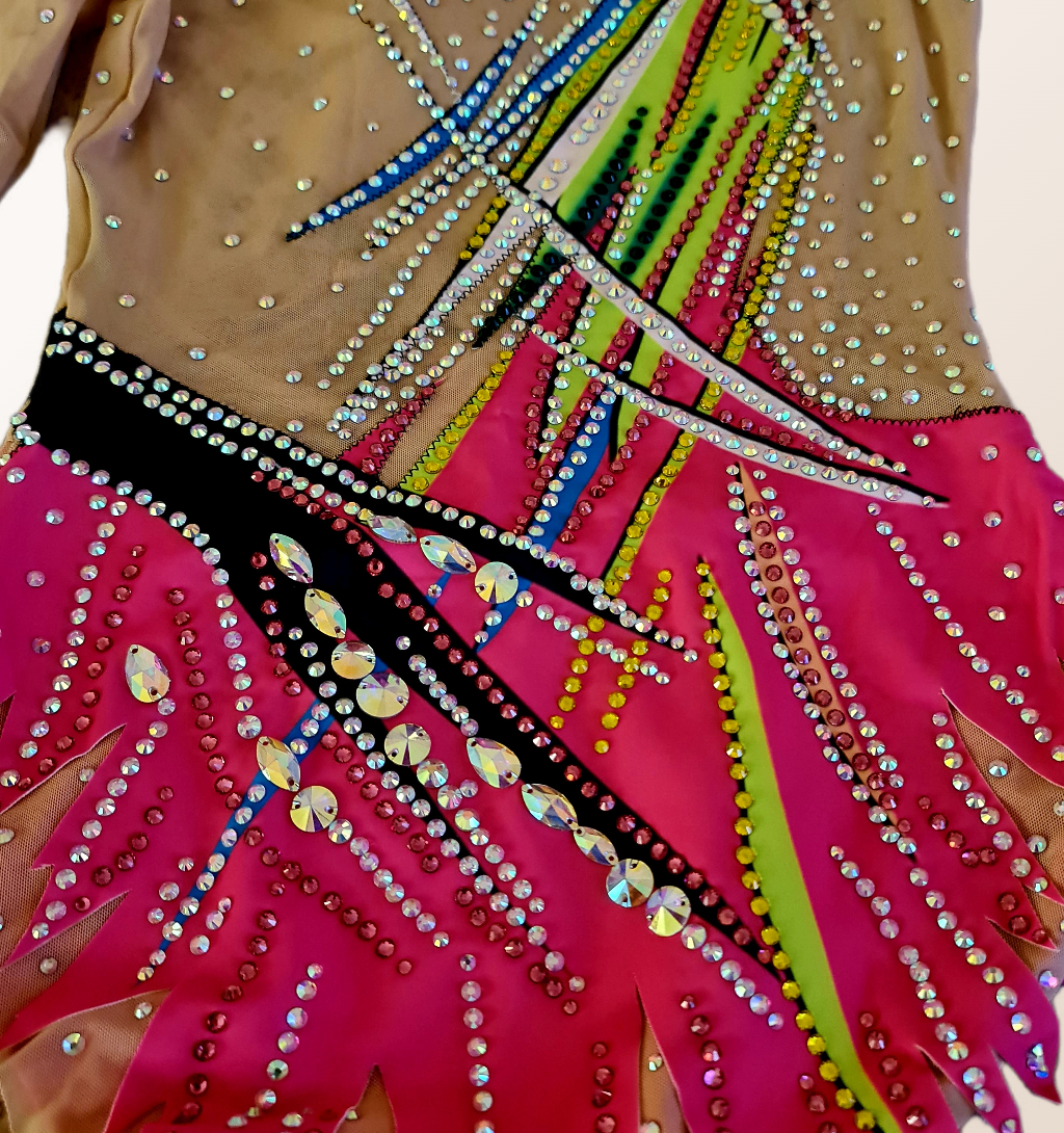 Flame Blossom – Rhythmic Gymnastics Leotard