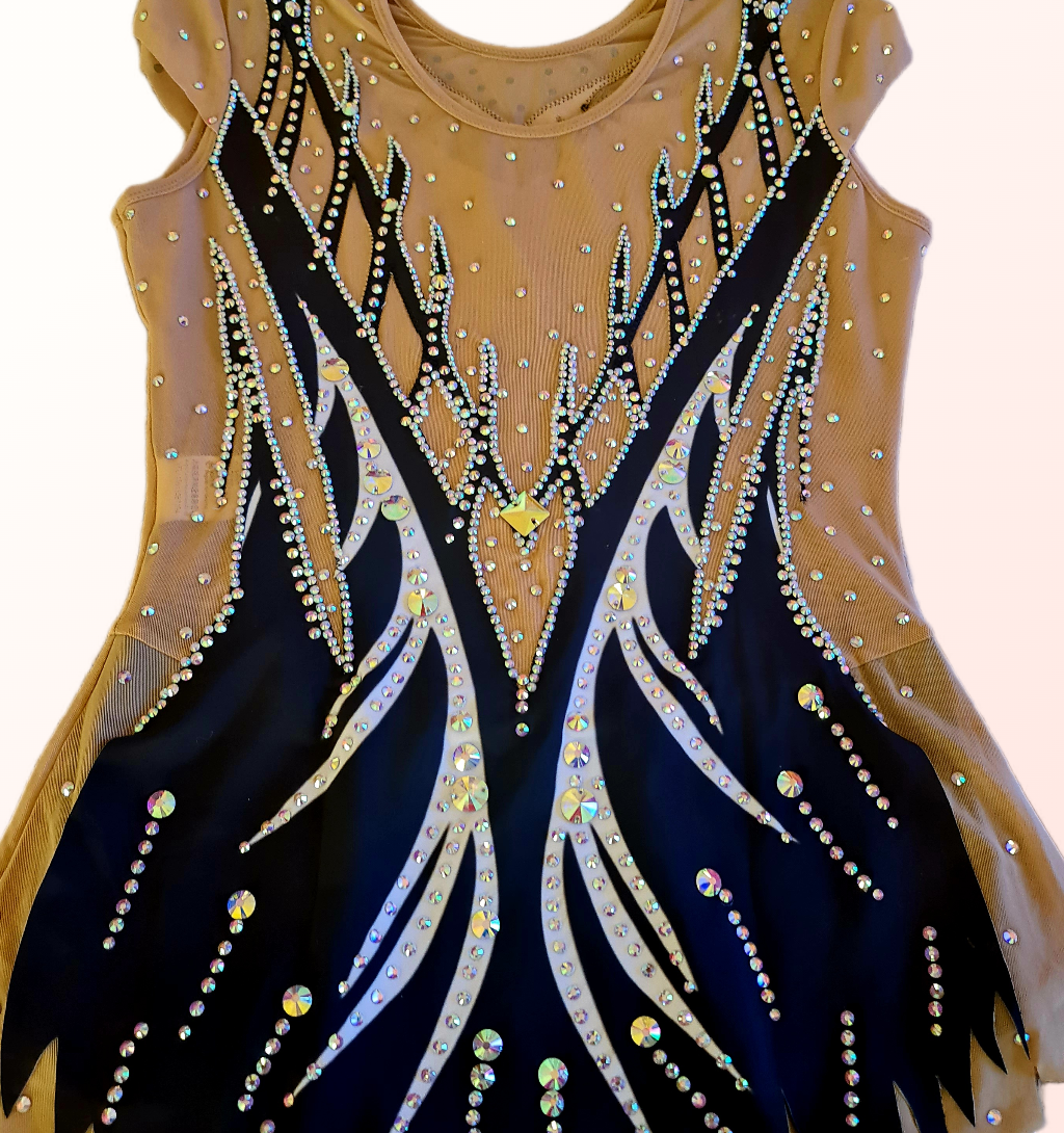 Black Aurora Rhythmic Gymnastics Leotard