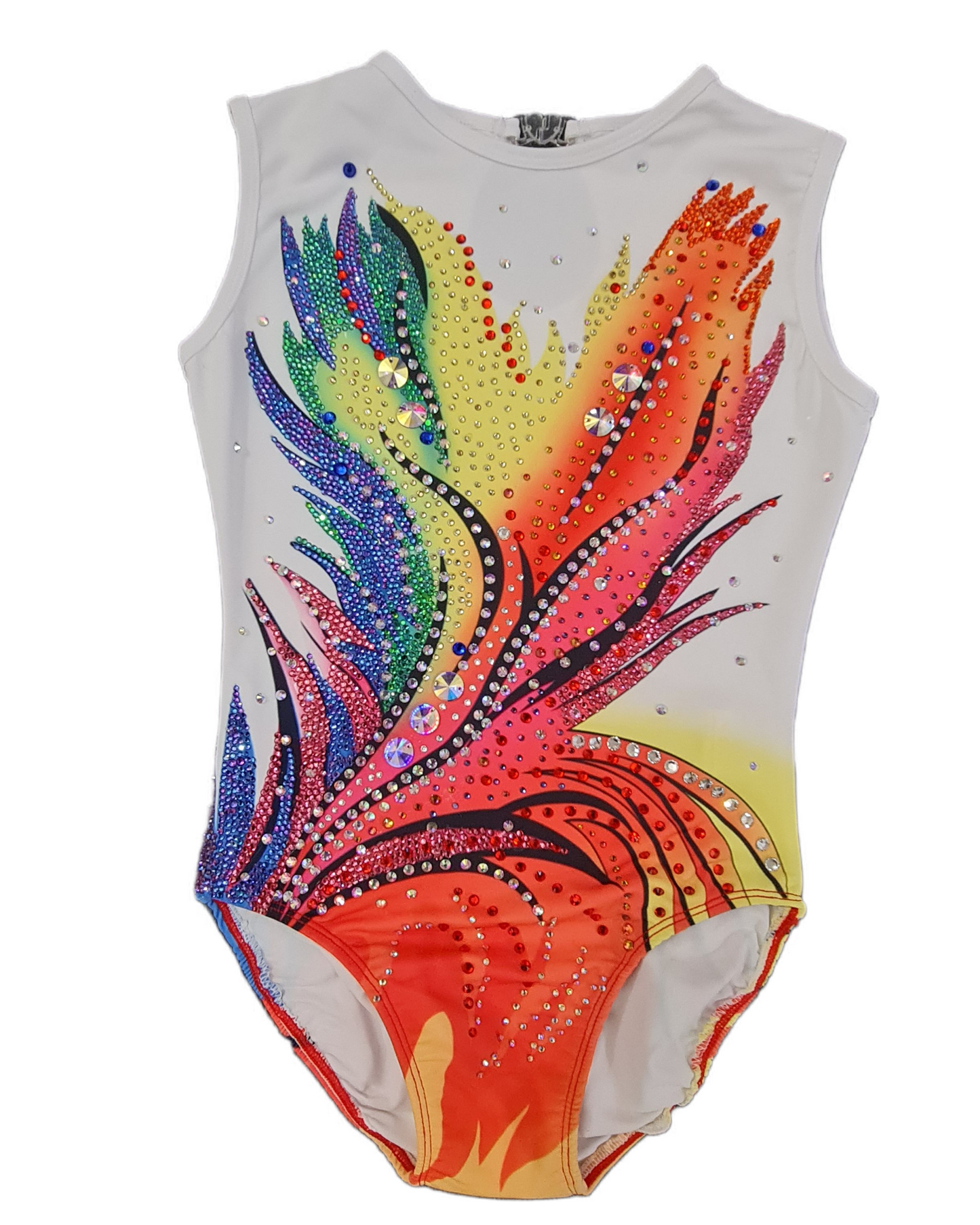 Rainbow Flame Rhythmic Gymnastics Leotard