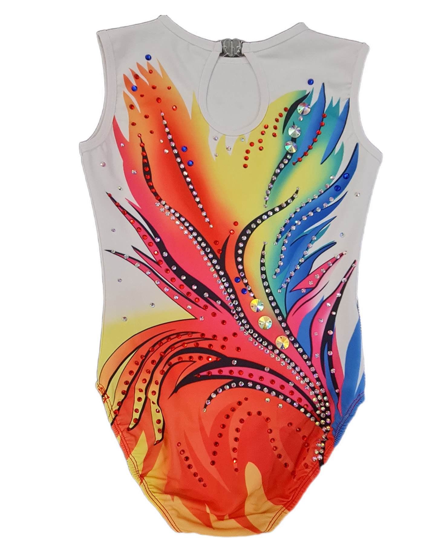 Rainbow Flame Rhythmic Gymnastics Leotard