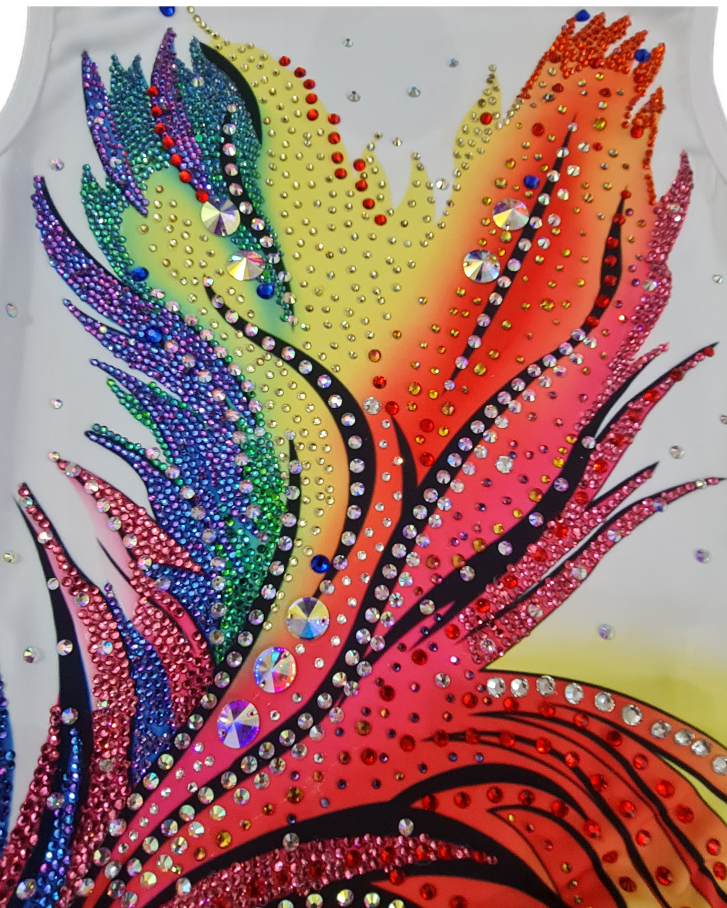 Rainbow Flame Rhythmic Gymnastics Leotard