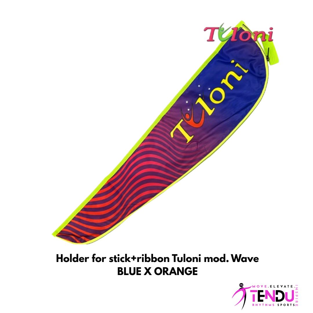 TULONI |   Holder for stick+ribbon Tuloni mod. Wave - BLUE x ORANGE