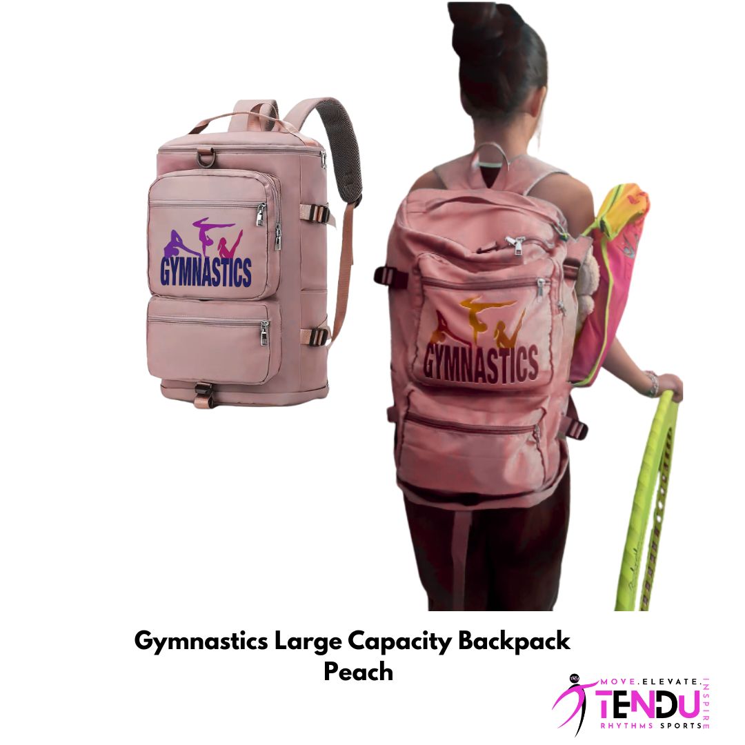 TENDU | Gymnastics Large Capacity Backpack -  Peach