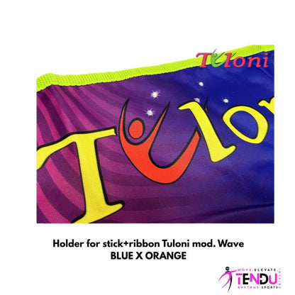 TULONI |   Holder for stick+ribbon Tuloni mod. Wave - BLUE x ORANGE