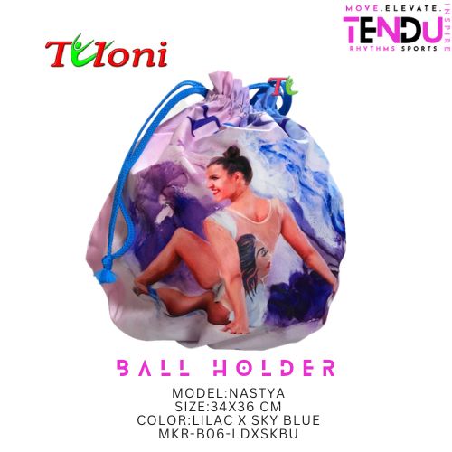TULONI |  Holder for ball Tuloni mod. Nastya- LILAC x SKY BLUE