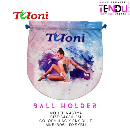 TULONI |  Holder for ball Tuloni mod. Nastya- LILAC x SKY BLUE