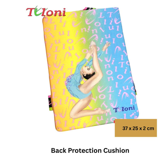 TULONI|  Back Protection Cushion Tuloni mod. ZOE col. Fuchsia x Lt Blue x Yellow