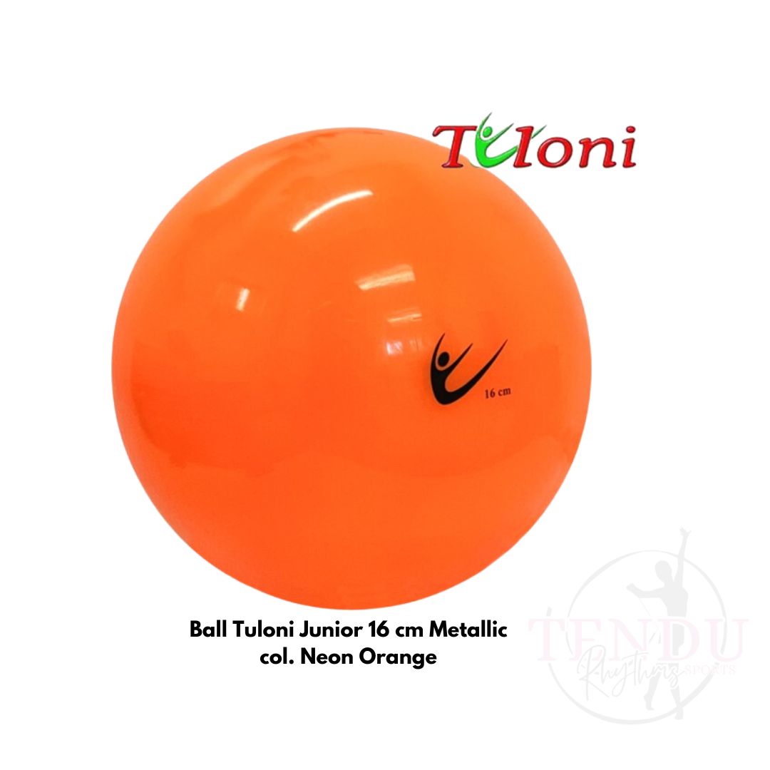 TULONI |  Ball Junior 16 cm Metallic col. Neon Orange (BA-T16M-NO)