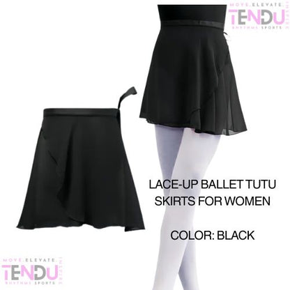 Lace-Up Ballet Dance Skirt for Women