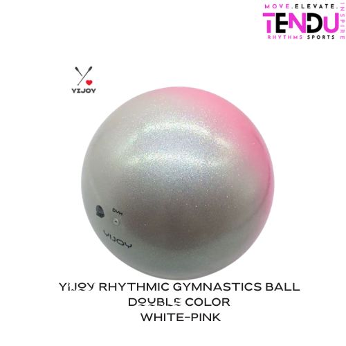 YIJOY| Ball mod. Double 17.0 cm  col. White-Pink