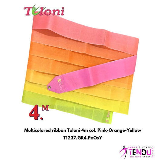 TULONI |  Multicolored ribbon Tuloni col. Pink-Orange-Yellow