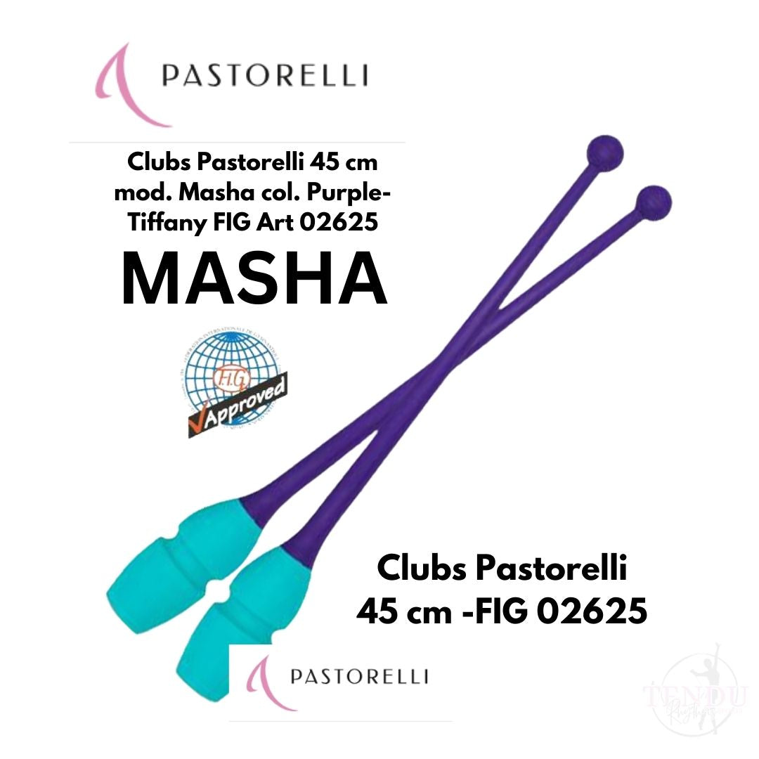 PASTORELLI |   Clubs Pastorelli 45 cm mod. Masha col. Purple-Tiffany FIG Art 02625 (CL-P45-MP)