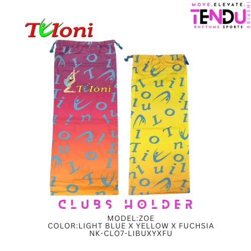 TULONI |  Holder for clubs Tuloni mod. ZOE -LIGHT BLUE x YELLOW x FUCHSIA