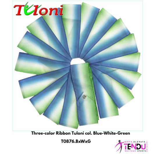 TULONI |  Three-color Ribbon Tuloni col. Blue-White-Green