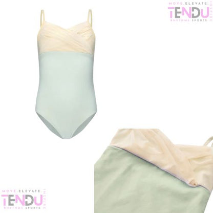 2-Tone  Pastel Color Ballet Leotard with Mesh