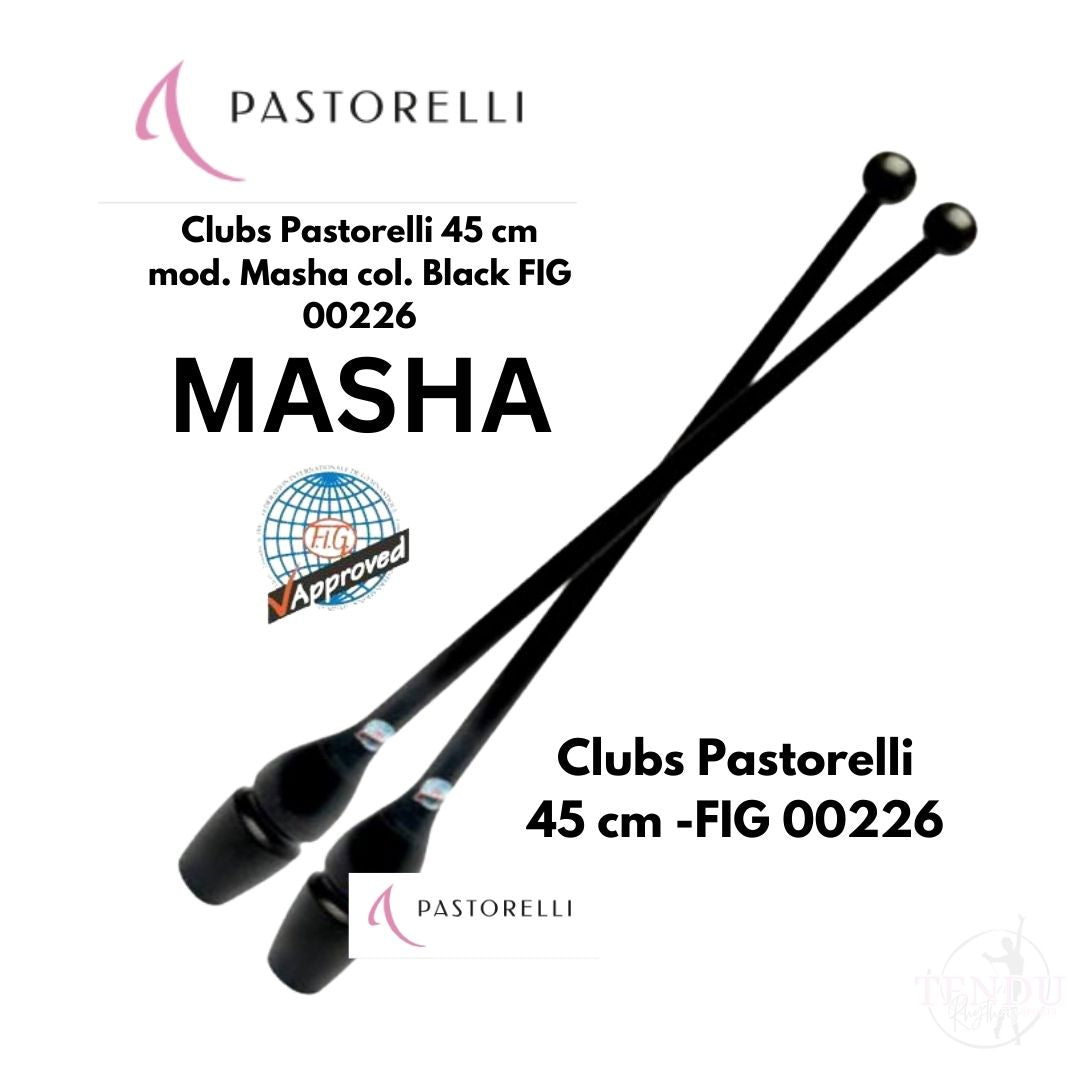 PASTORELLI |  Clubs Pastorelli 45 cm mod. Masha col. Black FIG 00226 (CL-P45-MB)