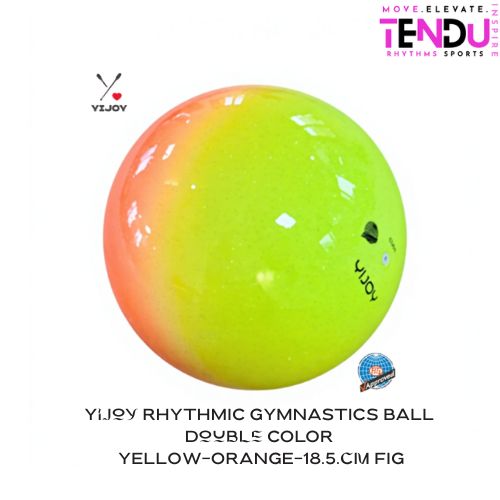 YIJOY| Ball mod. Double 18.5 cm  FIG col. Yellow-Orange