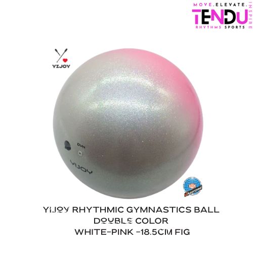 YIJOY| Ball mod. Double 18.5 cm  FIG col. White-Pink