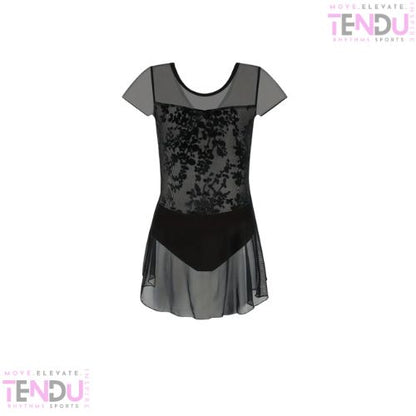 V-Back Design Ballet Leotard with Flowy Skirt